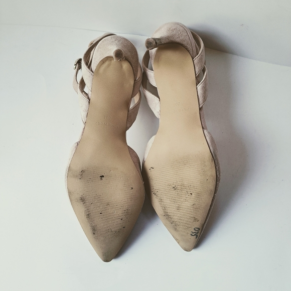 Nine West Strappy 3" Heel | Pointy Toe | Neutral/Sand - Picture 11 of 12